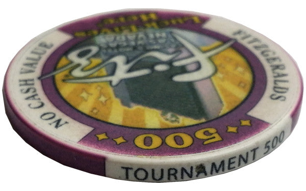 Fitzgeralds Casino Las Vegas 500 NCV (The Fitz Poker Room) Tournament Chip - Spinettis Gaming - 2