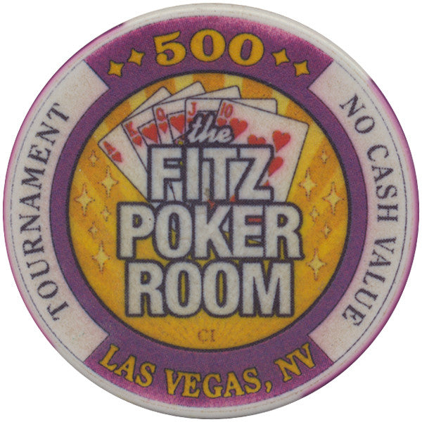 Fitzgeralds Casino Las Vegas 500 NCV (The Fitz Poker Room) Tournament Chip - Spinettis Gaming - 4