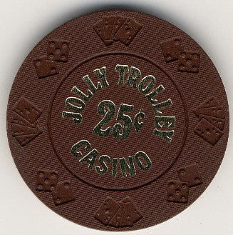 Jolly Trolley Casino 25 (brown) chip - Spinettis Gaming - 2