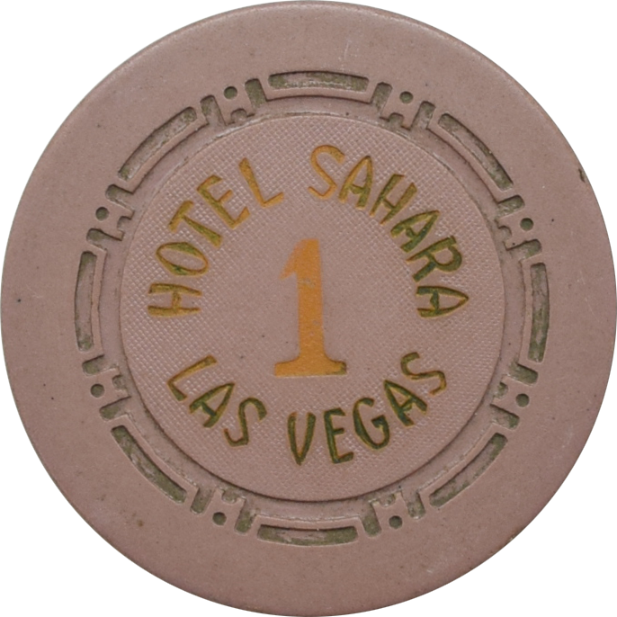 Sahara Casino Las Vegas Nevada Lavender Roulette 1 Chip 1950s
