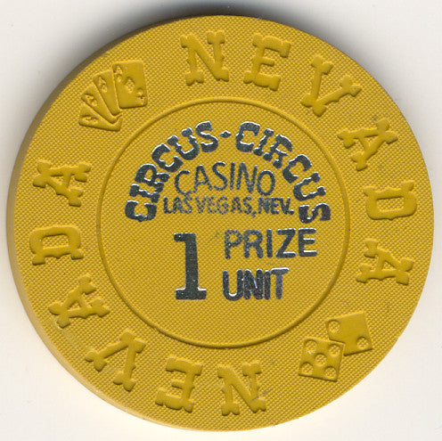 Circus Circus 1 prize unit (mustard 1972) Chip - Spinettis Gaming - 1