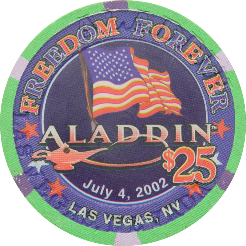 Aladdin Casino Las Vegas Nevada $25 Freedom Forever Chip 2002