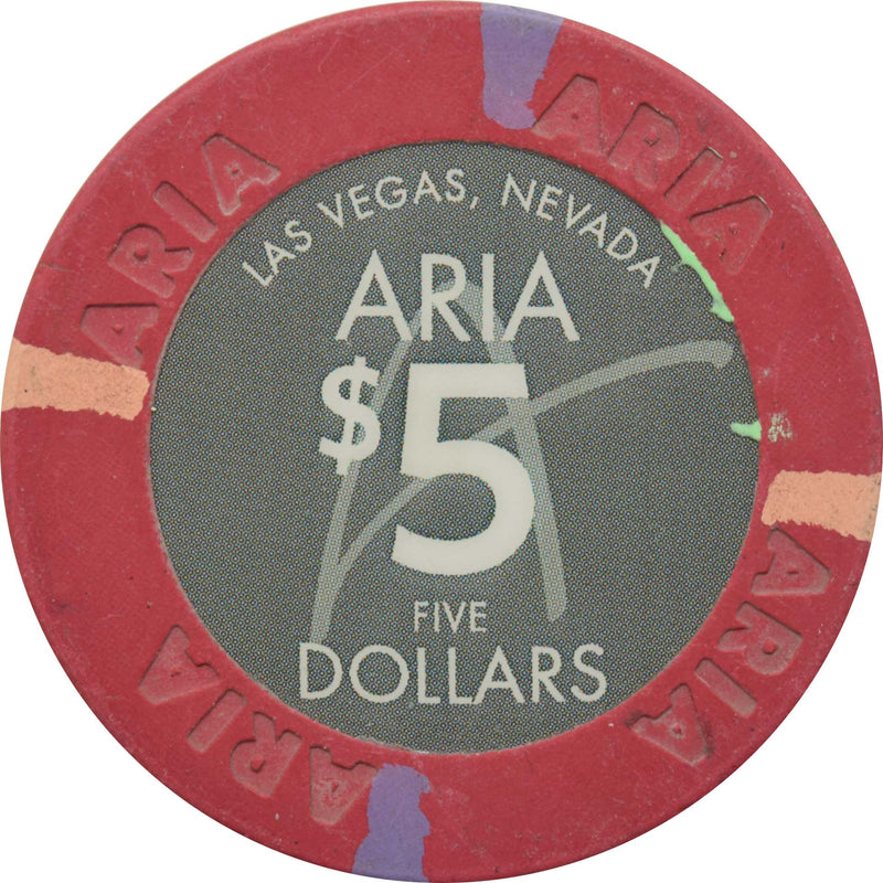 Aria Casino Las Vegas Nevada $5 Chip 2009