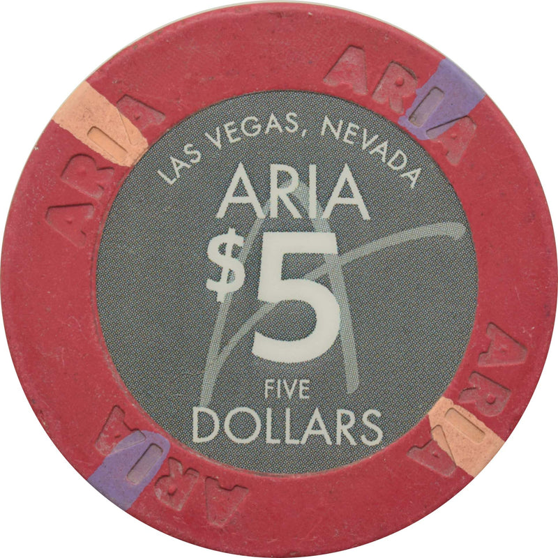 Aria Casino Las Vegas Nevada $5 Chip 2009