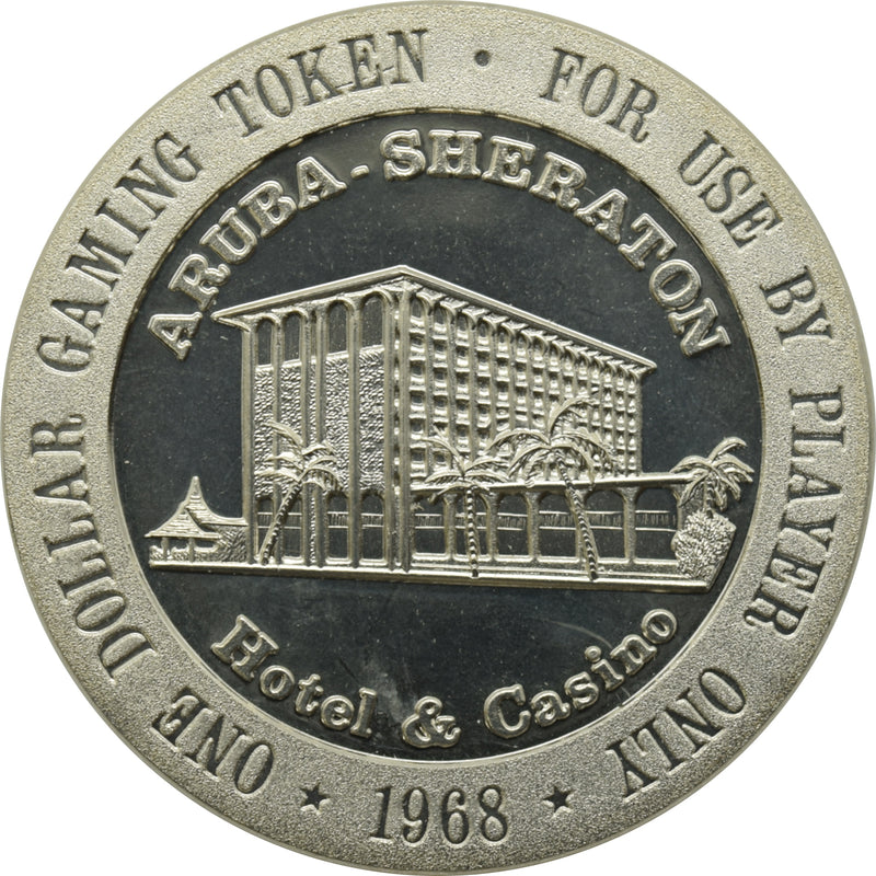 Aruba Sheraton Casino Palm Beach Aruba $1 Token 1968