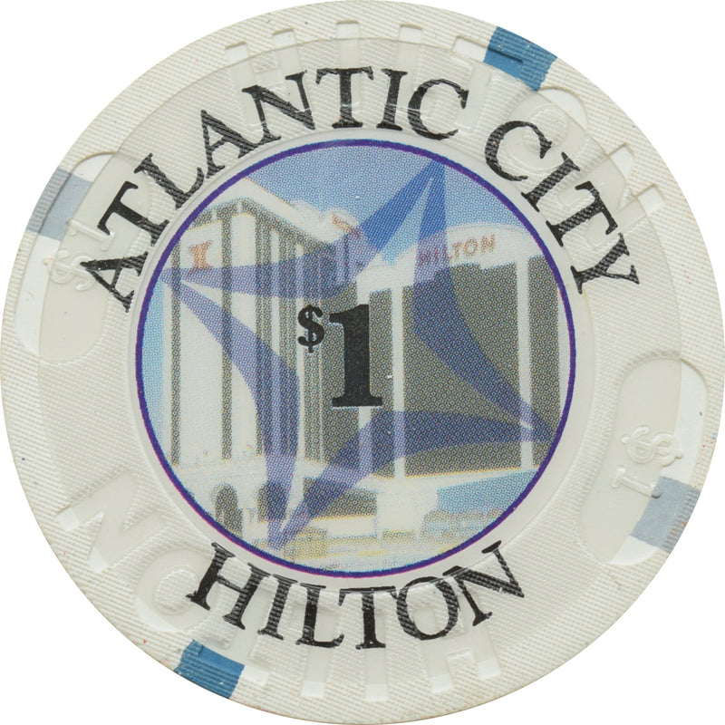 Atlantic City Hilton Casino Atlantic City NJ $1 Chip