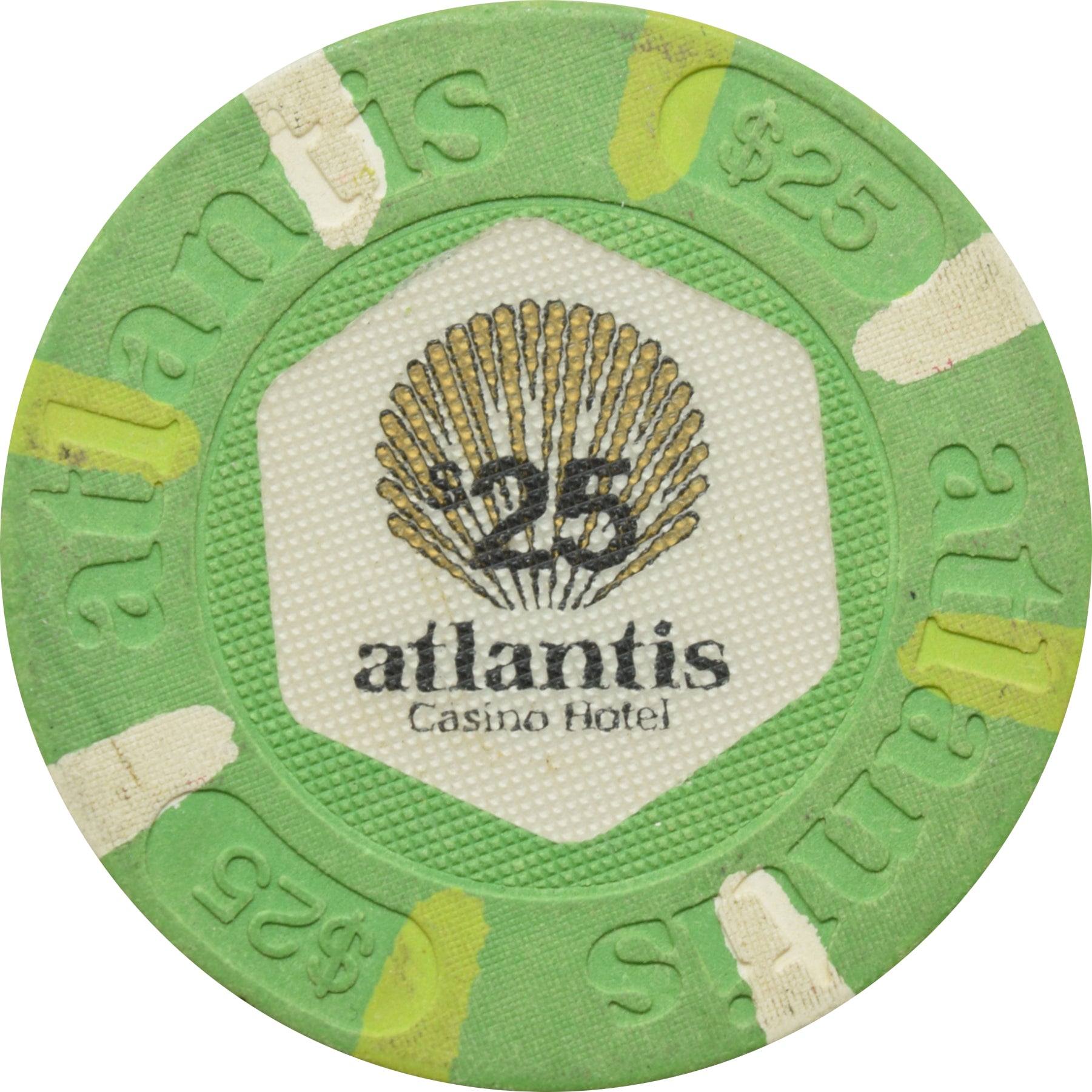 Atlantis Casino Atlantic City New Jersey $25 Chip