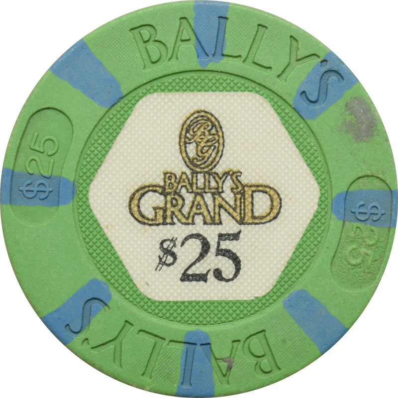 Bally's Grand Casino Atlantic City New Jersey $25 Chip