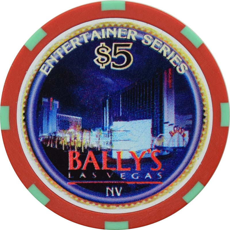 Bally's Casino Las Vegas Nevada $5 Louie Anderson Chip 1997