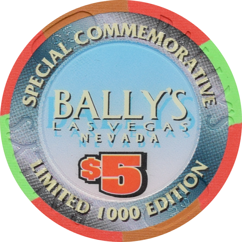 Bally's Casino Las Vegas Nevada $5 A-20 Havoc Chip 1997