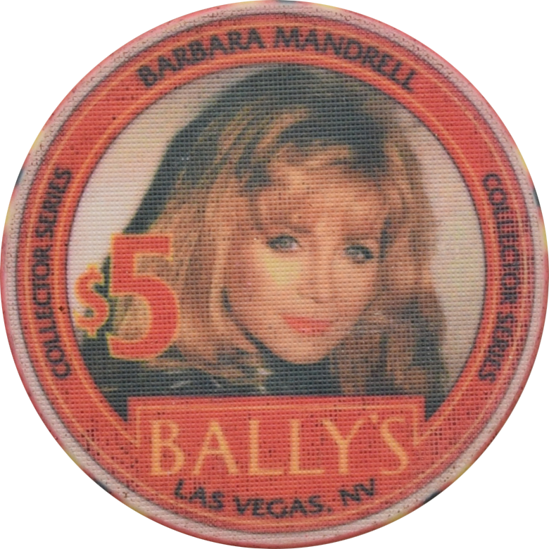 Bally's Casino Las Vegas Nevada $5 Barbara Mandrell Chip 1995