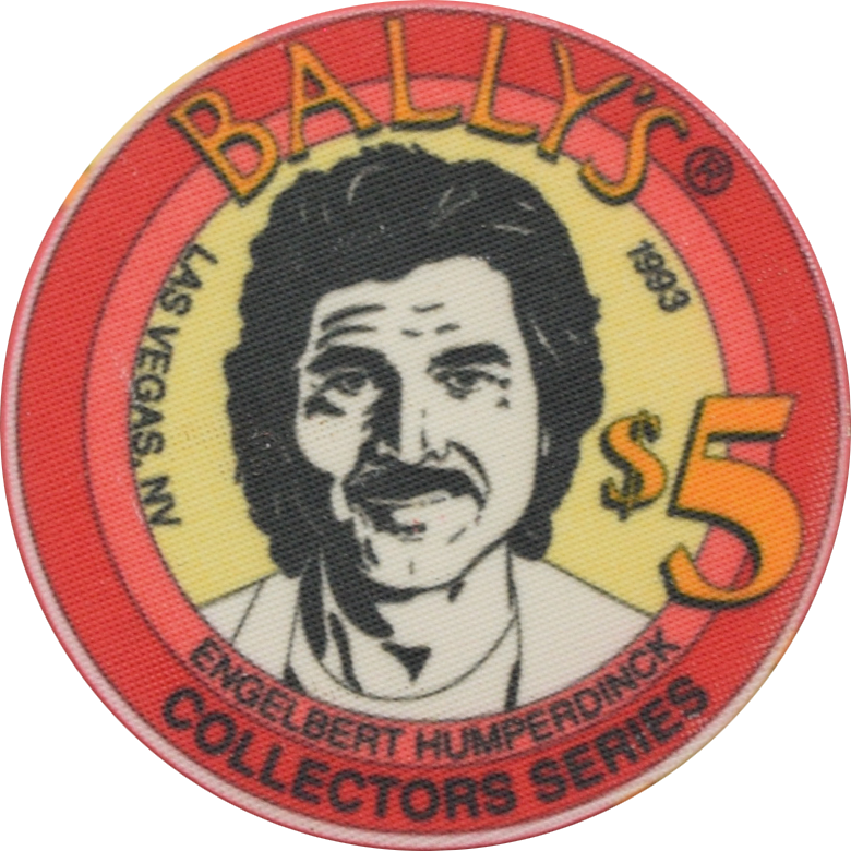 Bally's Casino Las Vegas Nevada $5 Engelbert Humperdinck Chip 1993