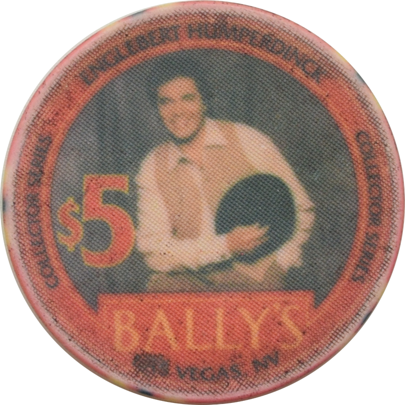 Bally's Casino Las Vegas Nevada $5 Engelbert Humperdinck Chip 1995