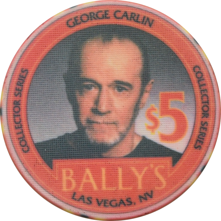 Bally's Casino Las Vegas Nevada $5 George Carlin Chip 1995
