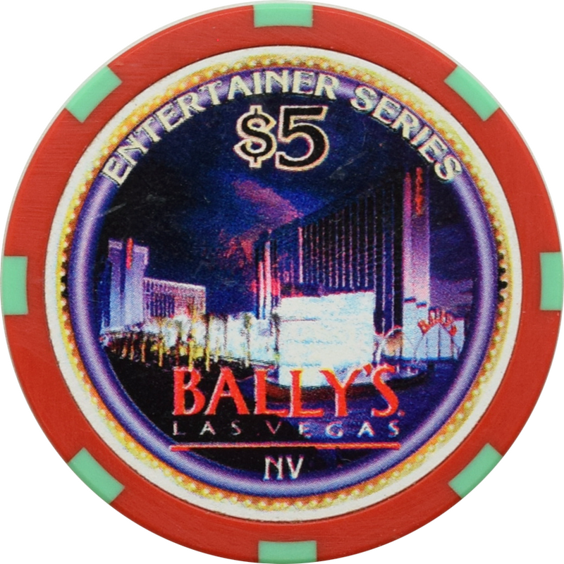 Bally's Casino Las Vegas Nevada $5 Paul Anka Chip 1997