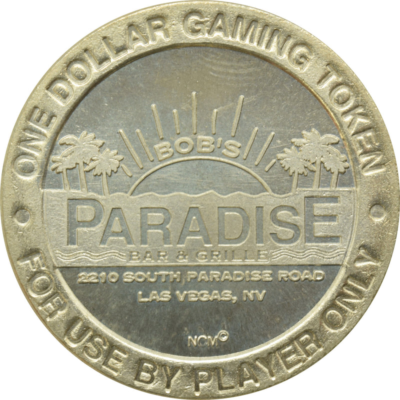 Bob's Paradise Bar & Grille Las Vegas Nevada $1 Token 1995