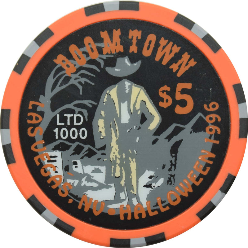 Boomtown Casino Las Vegas Nevada $5 Halloween Chip 1996