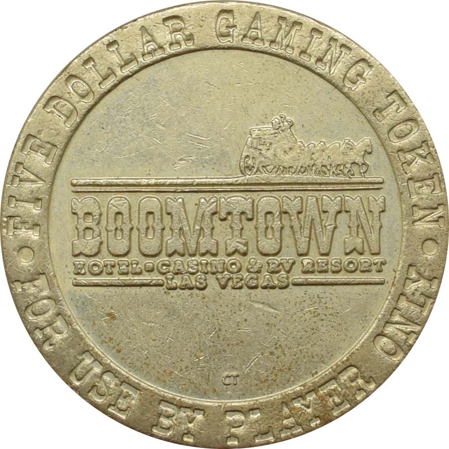 Boomtown Casino Las Vegas Nevada $5 Token 1994
