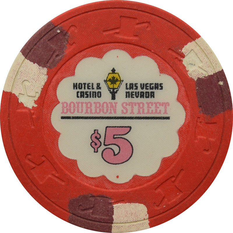 Bourbon Street Casino Las Vegas Nevada $5 Chip 1985