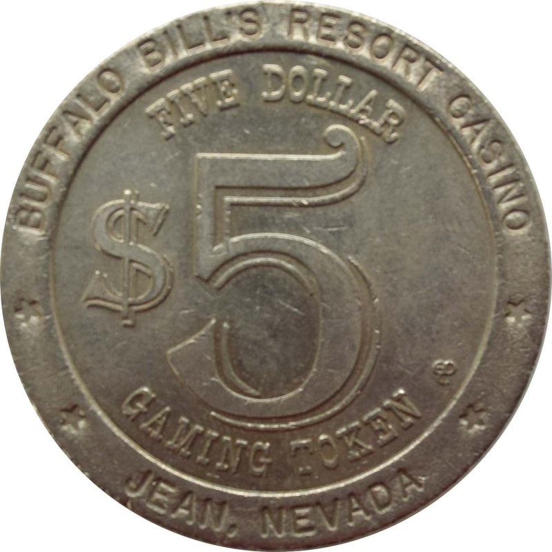 Buffalo Bill's Casino Primm Nevada $5 Token 1994