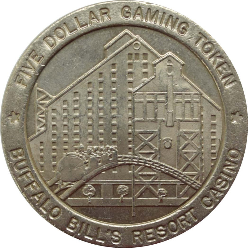 Buffalo Bill's Casino Primm Nevada $5 Token 1994