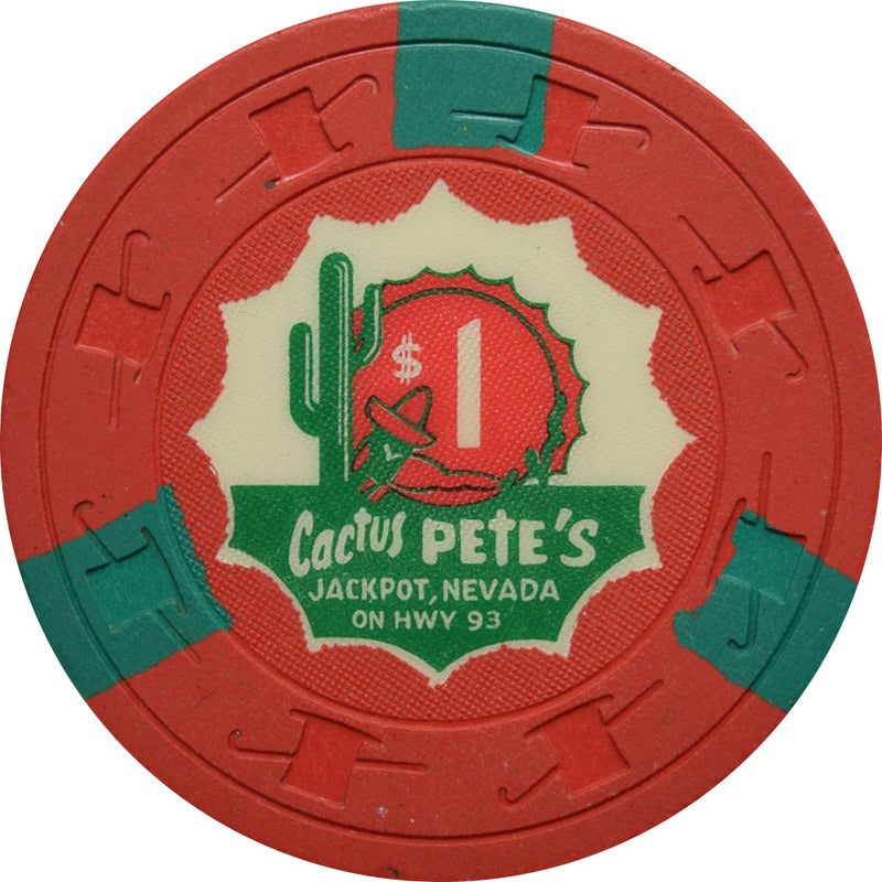 Cactus Pete's Casino Las Vegas Nevada $1 Chip 1964