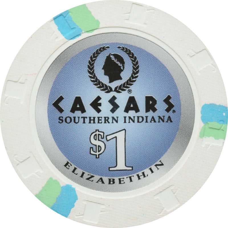 Caesars Southern Indiana Casino Elizabeth Indiana $1 Chip