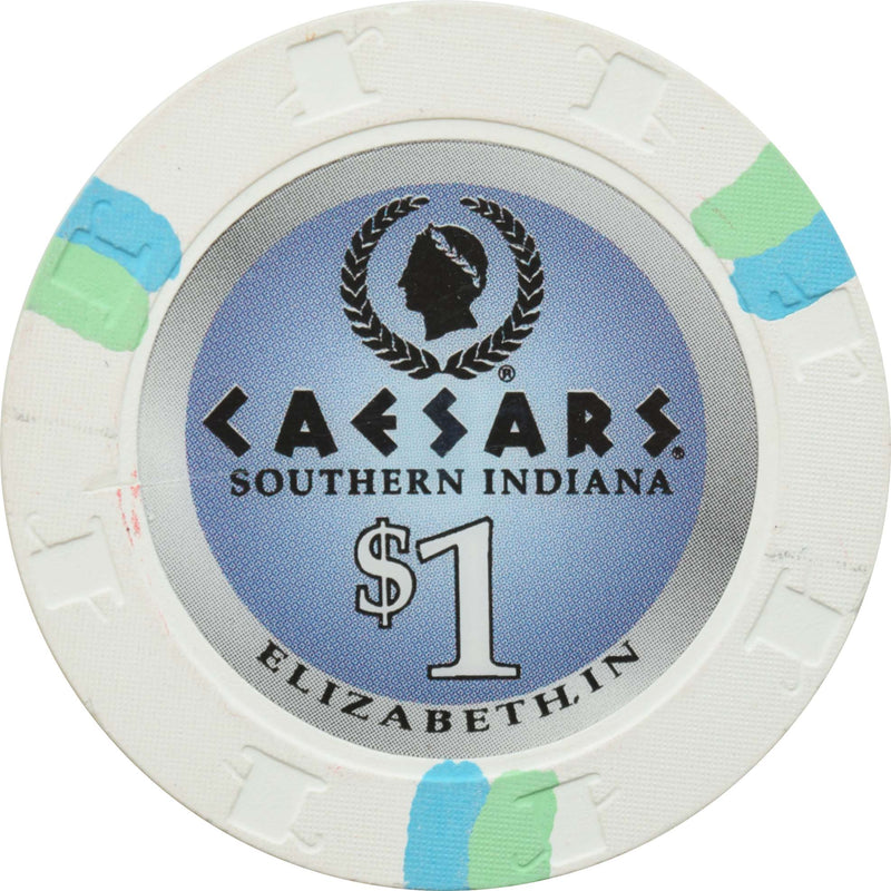 Caesars Southern Indiana Casino Elizabeth Indiana $1 Chip