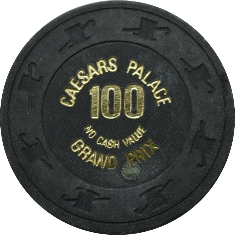 Caesars Palace Casino Las Vegas Nevada $100 NCV Grand Prix Chip 1986