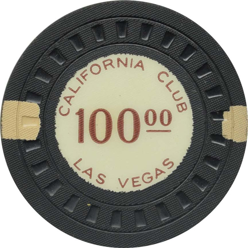 California Club Casino Las Vegas Nevada $100 Chip 1951