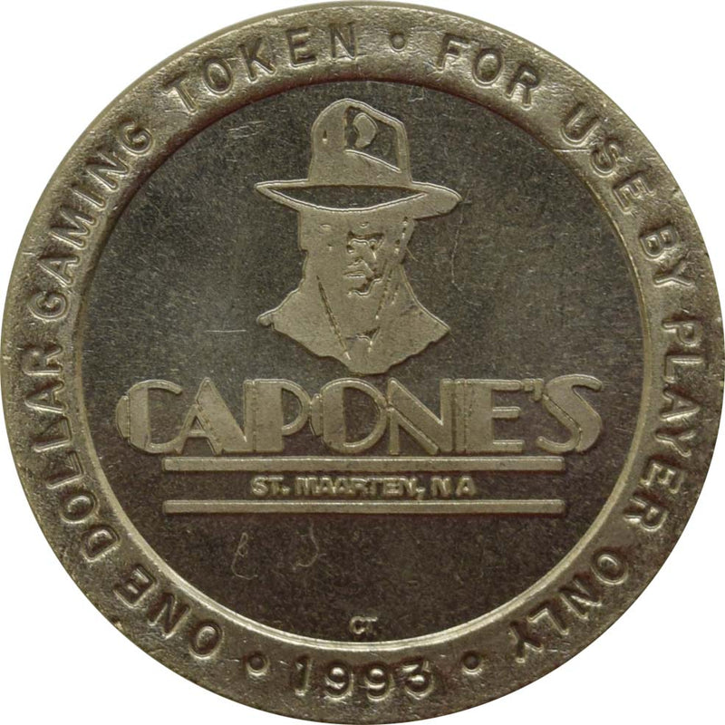 Capone's Casino St Maarten $1 Token 1993