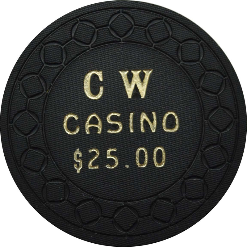 Cartwheel Casino & Liquor Store Card Room Casino Great Falls Montana $25 Chip