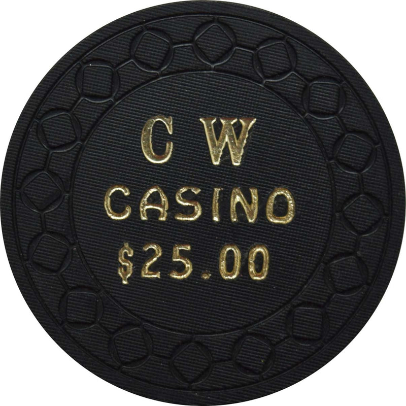 Cartwheel Casino & Liquor Store Card Room Casino Great Falls Montana $25 Chip