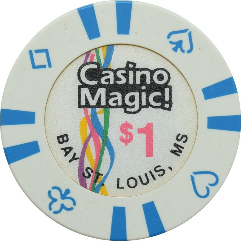 Casino Magic Bay St Louis Mississippi $1 Chip Bud Jones