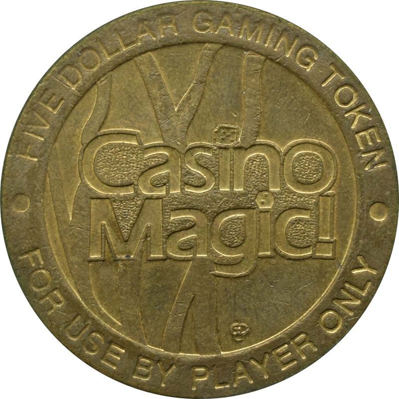 Casino Magic Bossier City Louisiana $5 Token