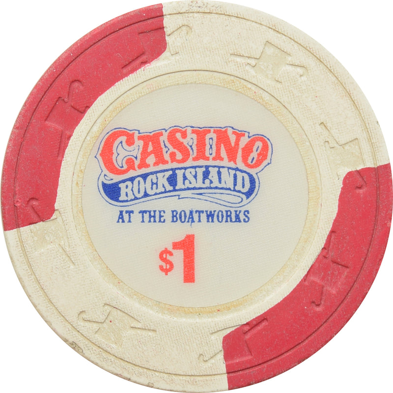 Casino Rock Island Rock Island Illinois $1 Chip