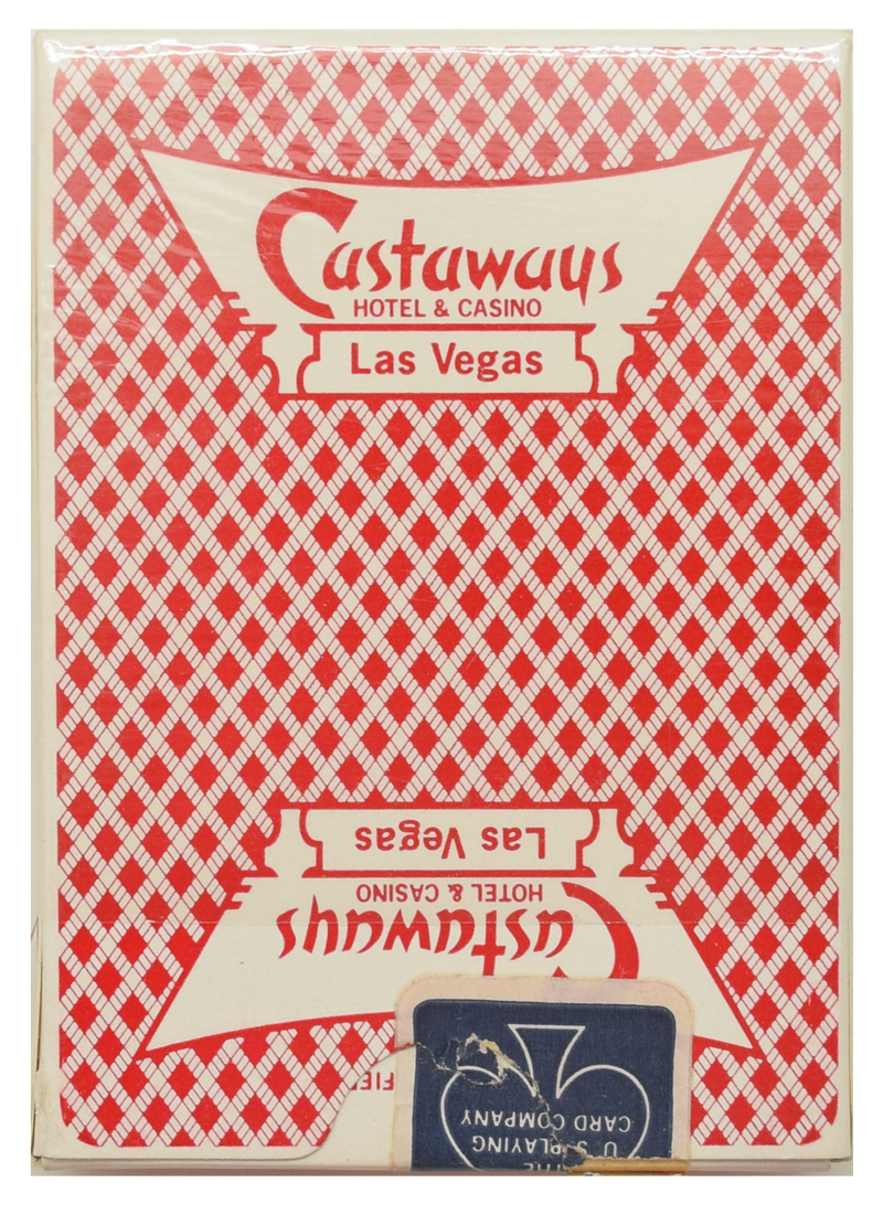 Castaways Casino Las Vegas Used Red Playing Card Deck