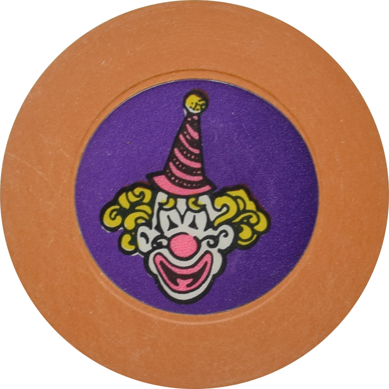 Circus Circus Casino Las Vegas Nevada Ochre/Purple Roulette Chip 1990s