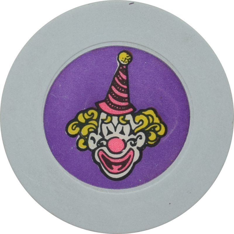 Circus Circus Casino Las Vegas Nevada Grey/Purple Roulette Chip 1990s
