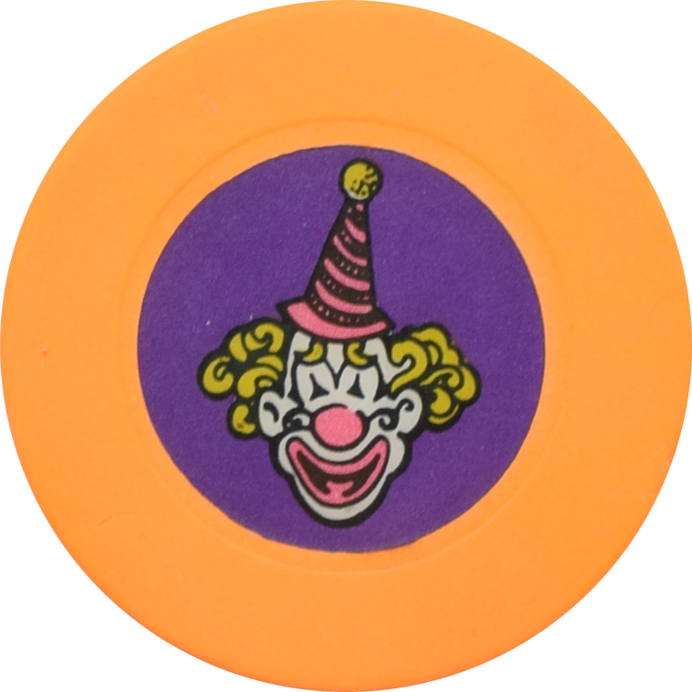 Circus Circus Casino Las Vegas Nevada Orange/Purple Roulette Chip 1990s