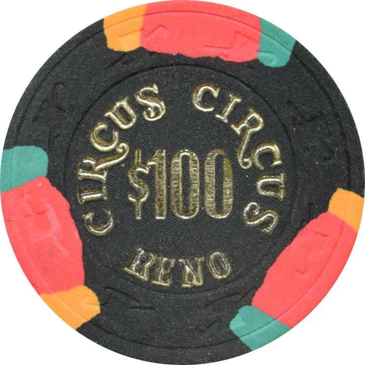 Circus Circus Casino Reno Nevada $100 Chip 1983