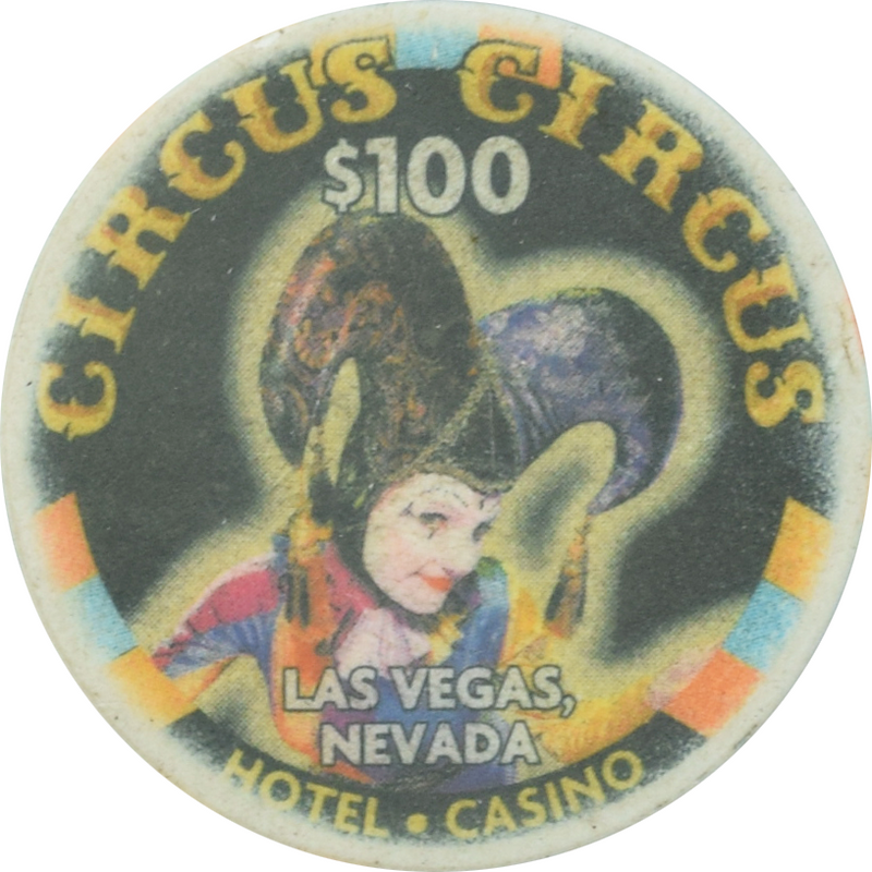 Circus Circus Casino Las Vegas Nevada $100 Chip 1999