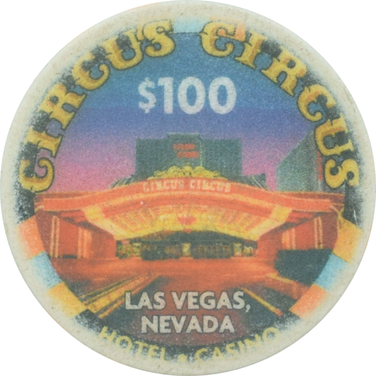 Circus Circus Casino Las Vegas Nevada $100 Chip 1999