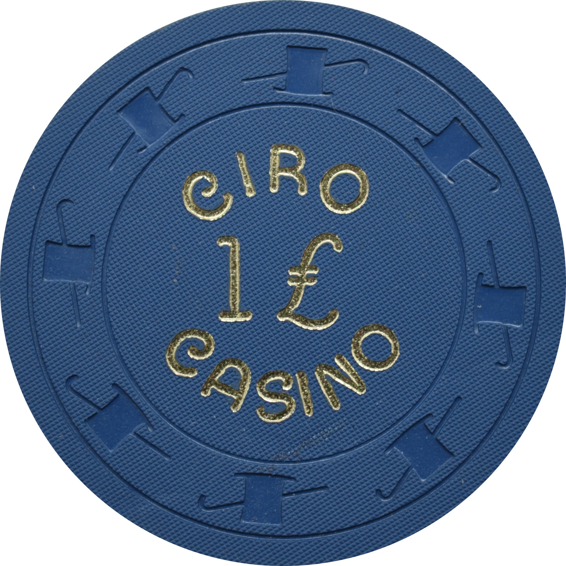 Ciro Casino London United Kingdom UK £1 Chip