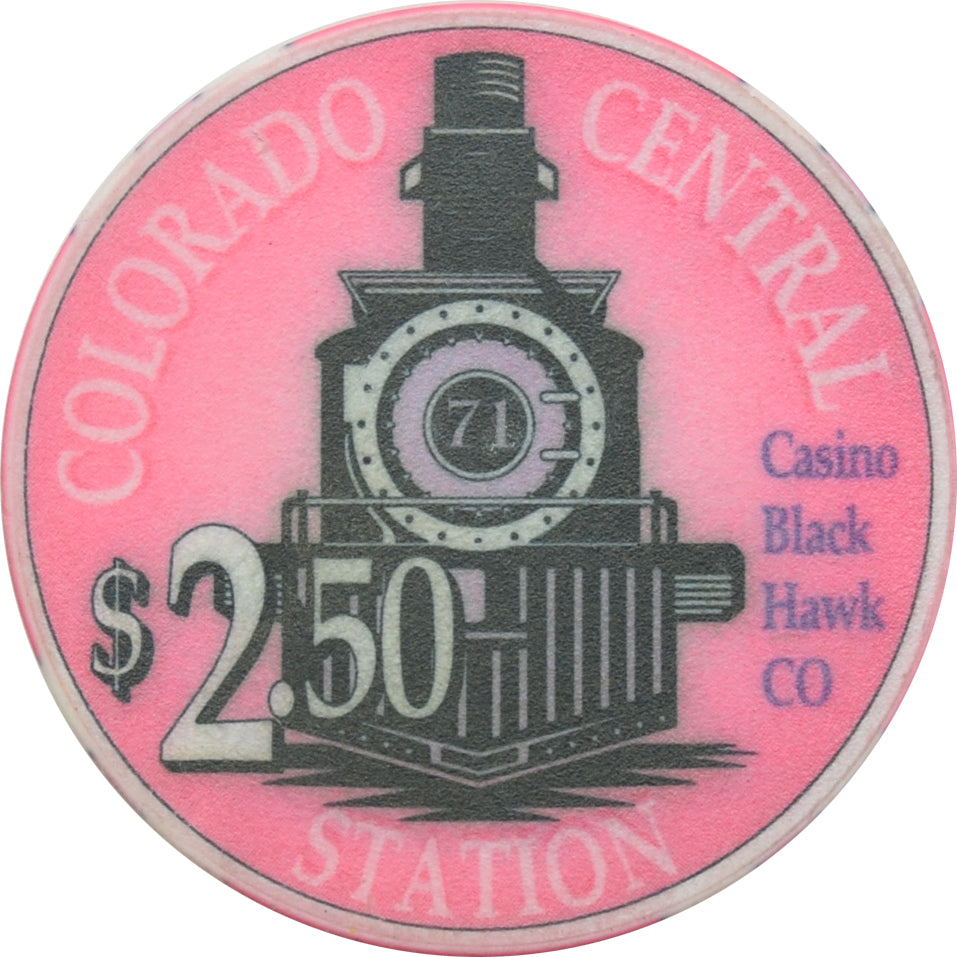 Colorado Central Casino Black Hawk Colorado $2.50 Chip
