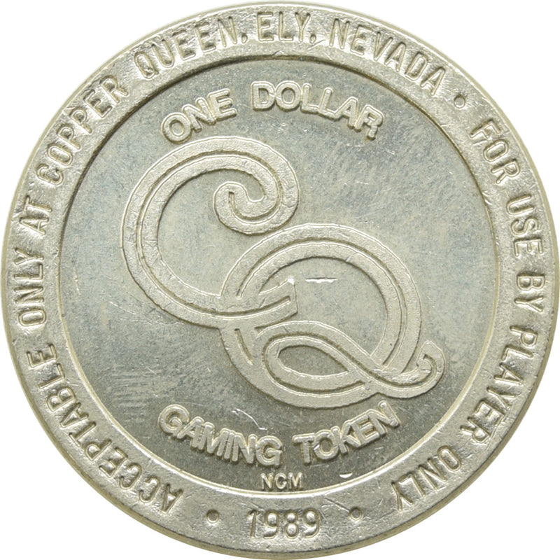 Copper Queen Casino Ely NV $1 Token 1989