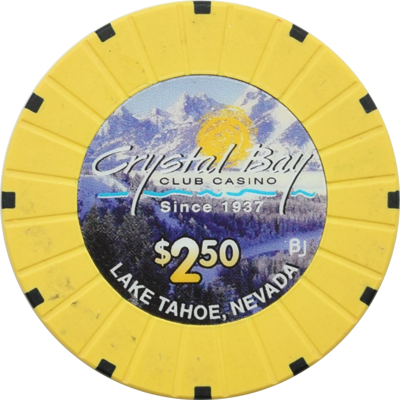 Crystal Bay Club Casino Crystal Bay Nevada $2.50 Chip 2006
