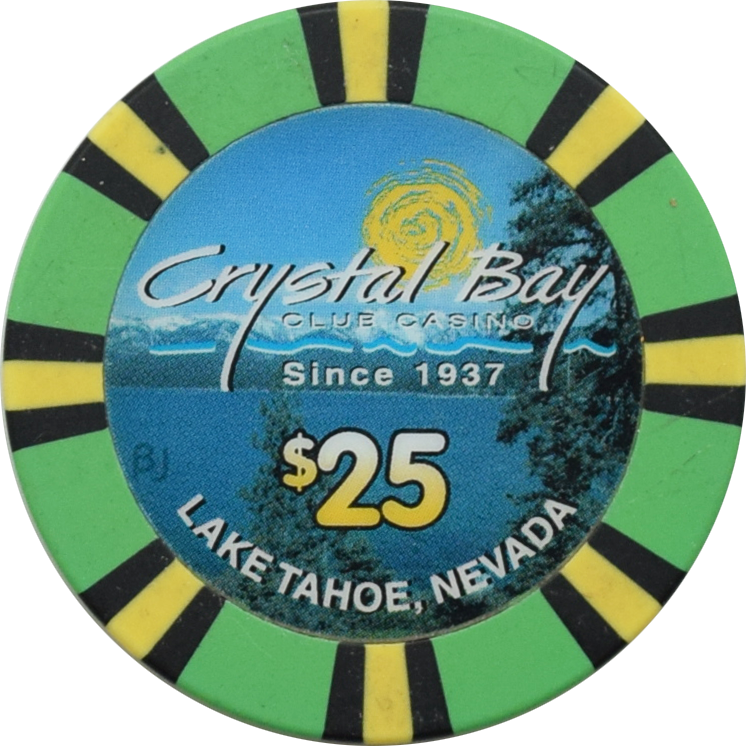 Crystal Bay Club Casino Crystal Bay Nevada $25 Chip 2003