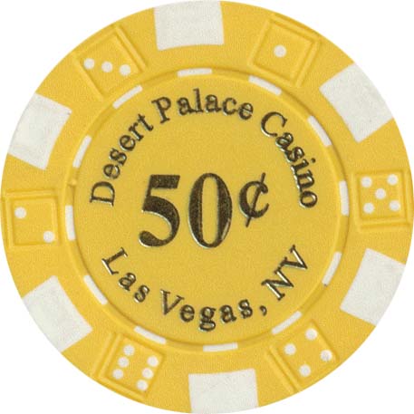 11.5gram Desert Palace Casino Poker Chip in various denominations Set of 25