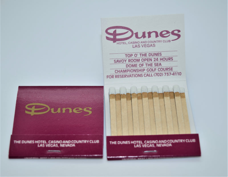 Dunes Country Club Hotel and Casino 50 New Matchbooks